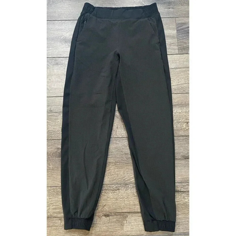 Athleta Textured Brooklyn Joggers Black Size 2